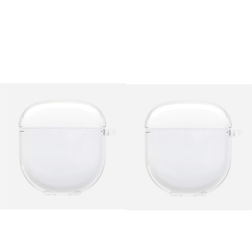 2 Pack DAYJOY Soft TPU Protective Clear Case Cover Compatible with New Bose QuietComfort Earbuds II/QuietComfort Ultra, Protective Skin Sleeve with Key Chain and Lanyard (Transparent)
