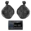 Audiosavings Bundle: Soundstream MHU-32 Marine ATV/UTV Digital Media Receiver Bluetooth/AUX/USB Bundle with Pair Rockville RWB90B 8" 300w Marine Wakeboard 360 Swivel Tower Speakers (2 Items) view 1