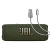 JBL Flip 6 (Green) + Bundle with Case Logic Braided USB Type-C Charge & Sync (6 feet, Gray) view 1