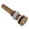Fafeicy Sink Drain, Brass Retro Anti Clog Wash Basin Drain Filter, Up Stopper, for Home, Kitchen view 1