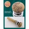 Fafeicy Sink Drain, Brass Retro Anti Clog Wash Basin Drain Filter, Up Stopper, for Home, Kitchen view 2