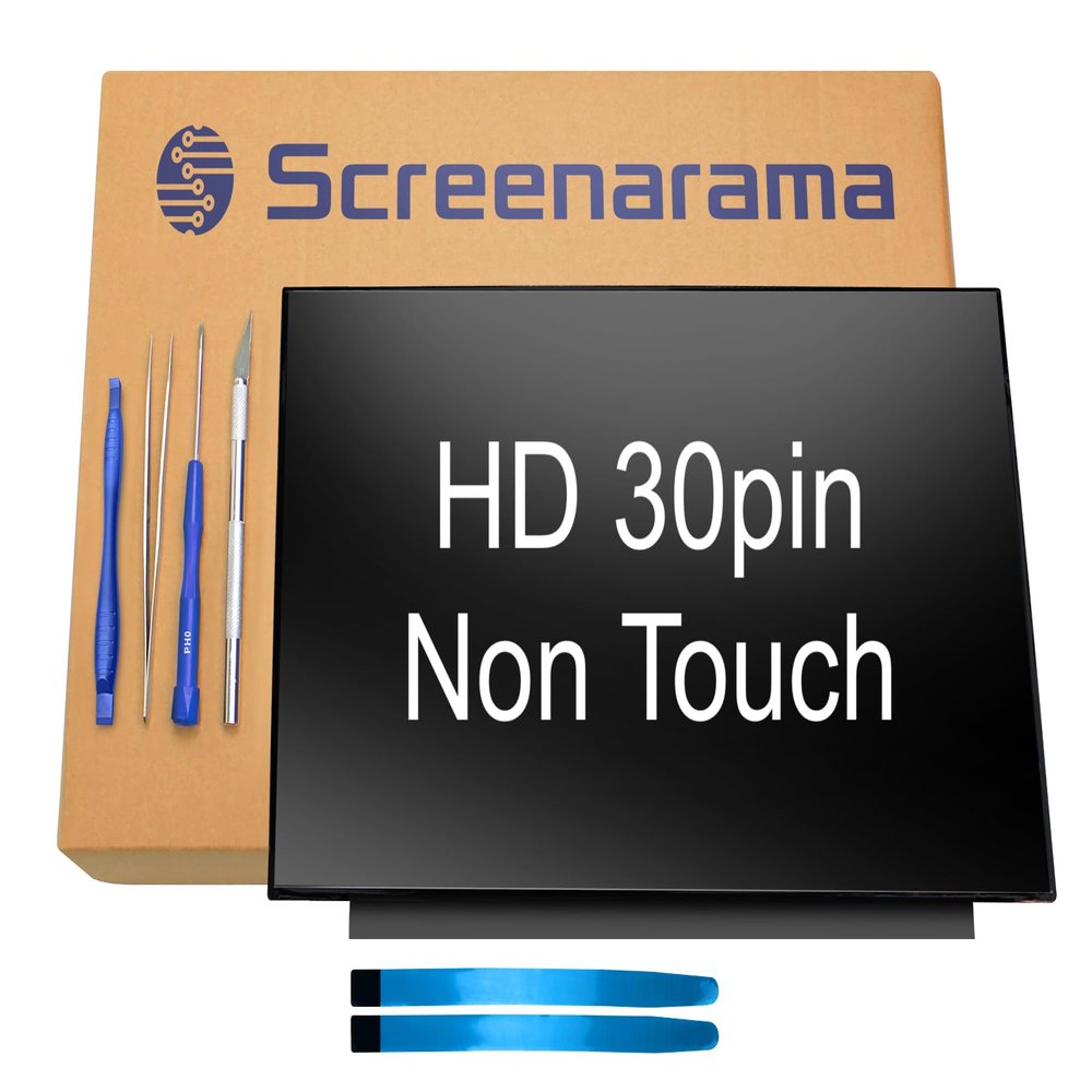 SCREENARAMA New Screen Replacement for HP M02093-J93 (Matte) 30pin HD 1366x768 LCD LED Display with Tools and Tape