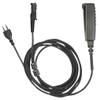 PRYME SNAP Series (SNP-2W-M11-Kit2) - 2-Wire Lapel Microphone with Braided Fiber Cable and Ear Hanger Hook Earphone (Fits Motorola XPR3300/3500 Radios) view 2