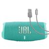 JBL Charge 5 (Teal) + Bundle with Case Logic Braided USB Type-C Charge & Sync (6 feet, Gray) view 1
