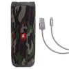 JBL Flip 5 (Squad) + Bundle with Case Logic Braided USB Type-C Charge & Sync (6 feet, Gray) view 1