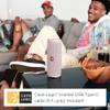 JBL Flip 5 (Squad) + Bundle with Case Logic Braided USB Type-C Charge & Sync (6 feet, Gray) view 2