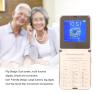 Zyyini 2G Flip Phone for Seniors, Big Large Font Eldly Cell Phone, Rectangle Flip Design, Sound Basic Phone, One Key Dial, LED Flashlight, FM, Calendar, Alarm (Gold) view 3