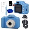 Ultimaxx Essential Kids Digital Camera Bundle (Blue) - Includes: 32GB microSD Card, High-Speed Memory Card Reader with Internal microSD Slot, Lanyard, Microfiber Cloth & More (6pc Bundle) view 1