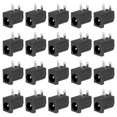 PATIKIL 5.5x2.1mm DC Power Connector 3Pin PCB Mounting Female Plug Jack