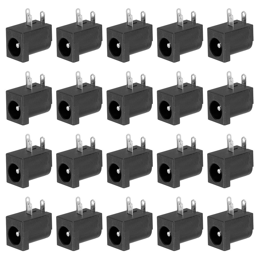 PATIKIL 5.5x2.1mm DC Power Connector 3Pin PCB Mounting Female Plug Jack