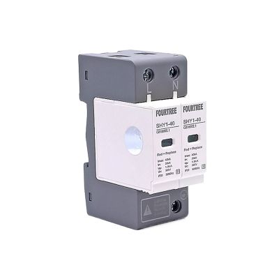 SPD AC Surge Protection 1020KA/2040KA /30KA60KA House Lightning Protector Low-Voltage Arrester Protective Device 230V 275V (Size : 2P 275V, Color : 20-40KA)