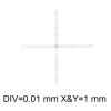 Microscope Accessories Kit 20mm Microscope Micrometer Target Calibration Eyepiece Micrometer X Y Ruler Needle Concentric Semi-Circles Microscope Slides (Color : MS-1-HS1) view 2
