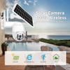 WiFi wireless outdoor solar security camera 1080P, human motion detection, full-color night vision, 360, dual-channel audio, IP66 Waterproof, 19200mAh Rechargeable Battery, 32GB SD Card Included ( Co view 2