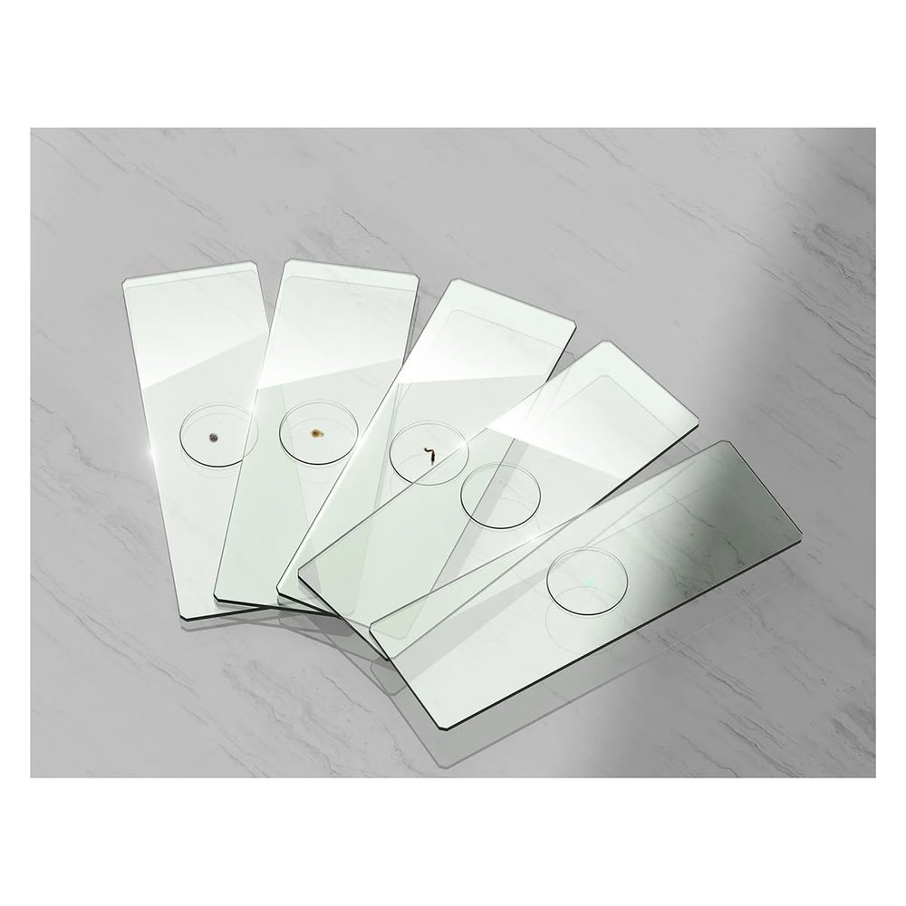 Microscope Accessories Kit 5pcs Digital Microscope Slides Universal Microscope Light Source Transmitted LED Light Stage for Microscope Microscope Slides