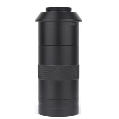 Microscope Accessories Kit Adjustable Magnification 100X 130X 180X 200X 300X 360X 500X Zoom C Mount Lens for USB Industry Video Microscope Camera Microscope Slides (Color : 100X)