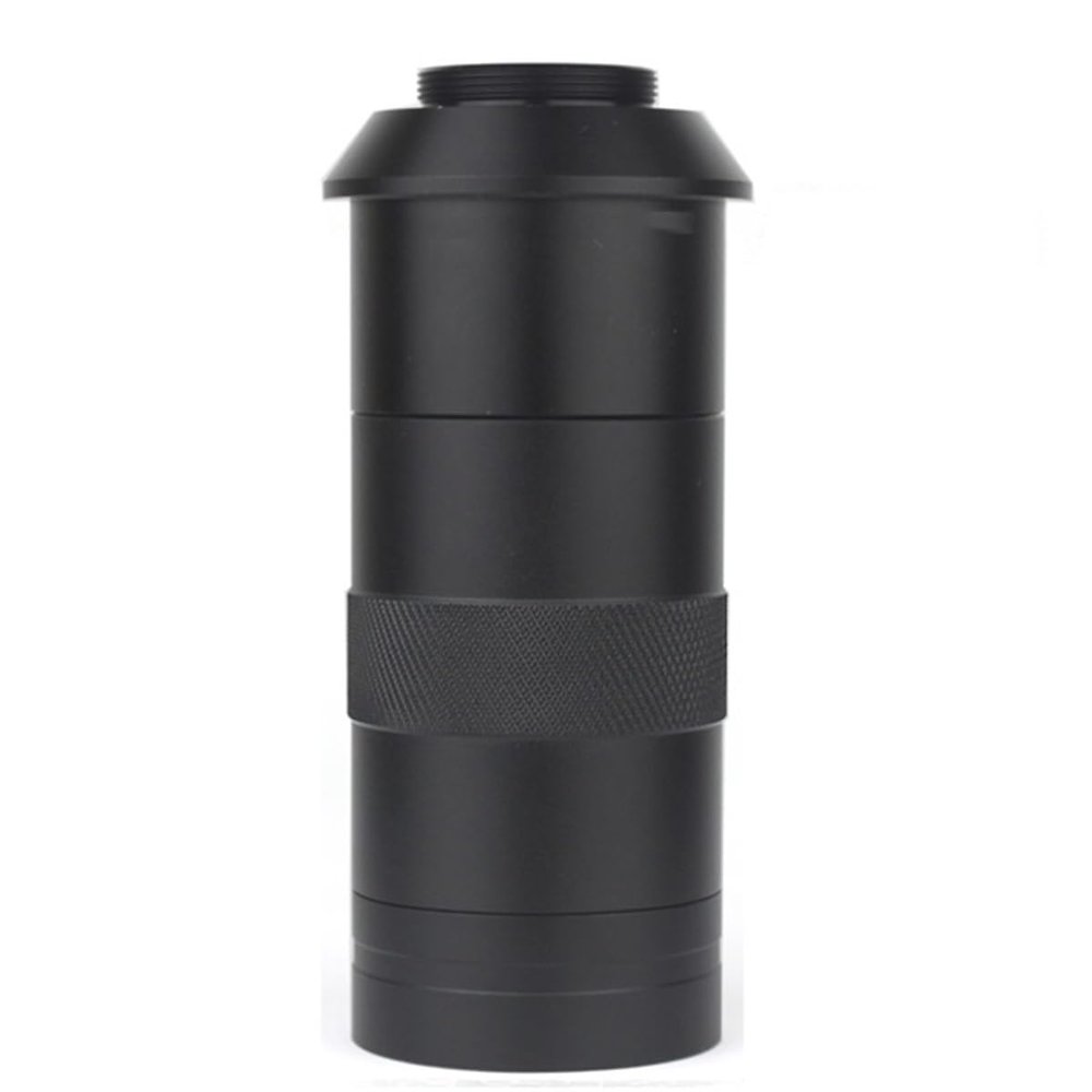 Microscope Accessories Kit Adjustable Magnification 100X 130X 180X 200X 300X 360X 500X Zoom C Mount Lens for USB Industry Video Microscope Camera Microscope Slides (Color : 100X)