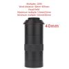 Microscope Accessories Kit Adjustable Magnification 100X 130X 180X 200X 300X 360X 500X Zoom C Mount Lens for USB Industry Video Microscope Camera Microscope Slides (Color : 100X) view 2