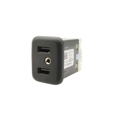 Wuqueker 13509942 Dual USB Port Interface Box AUX Jack Carplay Adapter Module fit for GMC Chevrolet Buick Cadillac Chevy 2016 17 18(13510854/13519224/13523018/13519225/13509943)