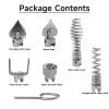 7Pcs Drain Cleaner Combination Cutter Head Set, 16mm Drain Dredging Combination Cutter Head for Ridgid k50 K400 Drain Snake Drain Cleaner view 2
