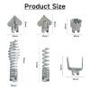 7Pcs Drain Cleaner Combination Cutter Head Set, 16mm Drain Dredging Combination Cutter Head for Ridgid k50 K400 Drain Snake Drain Cleaner view 3