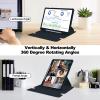360 Rotating Keyboard Case for Samsung Galaxy Tab S9 11 inch, Vertical Stand Magnetic Detachable Keyboard Slim Folio Smart Cover with KeyboardDark Blue view 2