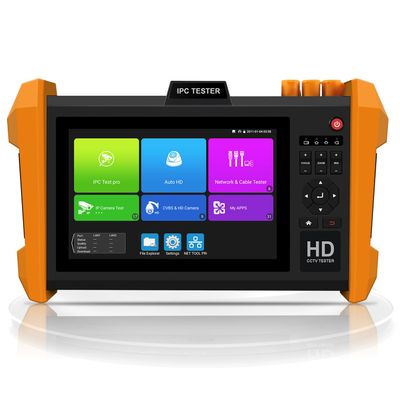 8K IP Camera Tester, WANLUTECH CCTV Tester Support 8MP SDI AHD CVI TVI CVBS 8K IP Camera Test HDMI & VGA Input 7 inch IPS Touch Screen SFP Optical Module Port (K15-ADHS)