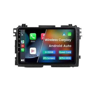 Android 13 Car Stereo Double Din for Honda Vezel HR-V HRV 2013-2022, Biorunn 9" Wireless Wired Car-Play Android Auto GPS Navigation IPS Touch Screen Blue-Tooth FM RDS Head Unit, 2GB RAM 32GB ROM