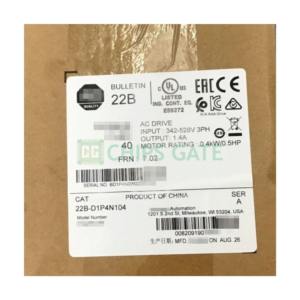 22B-D1P4N104 New 40AC 0.4kW 0.5HP 22BD1P4N104 New
