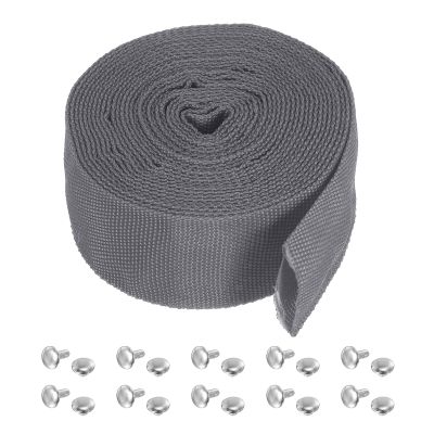 PATIKIL 1.8" 16FT Protective Hose Sleeve with Snap Fastener, Polyester Fiber Cable Cover Sheath Protection for Welding Tig Torch Hydraulic Hose, Gray