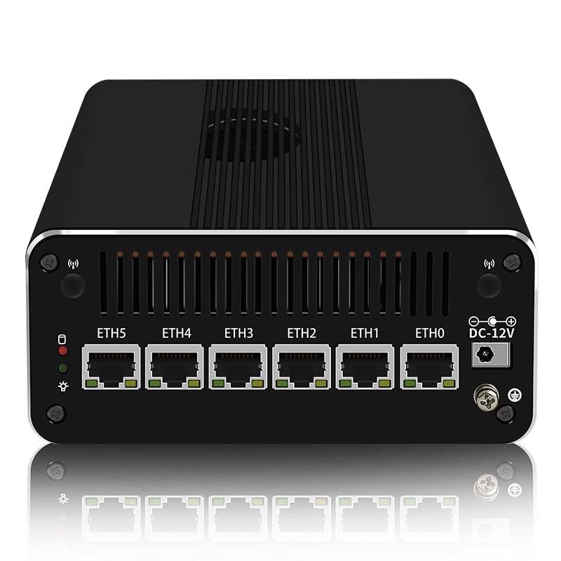 CWWK Firewall Appliance Mini PC,13th Intel U300(up to 4.4GHz),6*Intel i226-V 2.5G Ethernet ports 5-core soft routing, 2*USB3.2|1*TF slot|2*SATA|1*M.2 NVMe x4|triple display mini host,64G RAM 256G SSD.