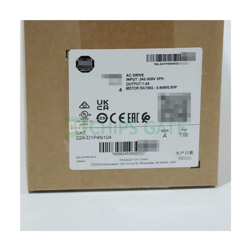 22A-D1P4N104 New 22A-D1P4N104 0.4kW 0.5HP AC Drive 1pcs