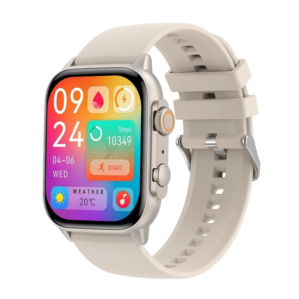 Smart Watch 1.96" AMOLED 410 * 502 High Definition Color Screen Smart Watch, Full Health Monitor Smartwatch for Men Women, Low Power Consumption Smartwatch (Silver)