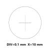 Microscope Accessories Kit DIV 0.1 Mm Microscope Eyepiece Micrometer Reticle Calibration X=10 Mm Ruler Ocular Micrometer Microscope Slides (Color : Diameter 20 mm) view 4