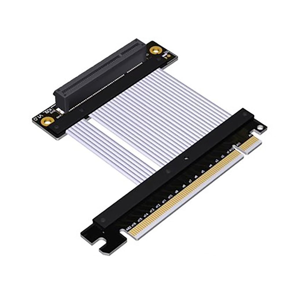 JMT PCI-E 4.0 x8 to x16 Extension Cable Gen4 128G/bps High Speed Adapter for 1U U.2 NVMe SSD Graphics Video Card (K38SL,25CM)