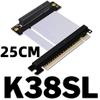 JMT PCI-E 4.0 x8 to x16 Extension Cable Gen4 128G/bps High Speed Adapter for 1U U.2 NVMe SSD Graphics Video Card (K38SL,25CM) view 2