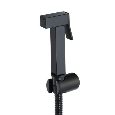 Handheld Bidet Sprayer for Toilet, Black Portable Cloth Diaper Sprayer Set Brass Bathroom Bidet Sprayer Kit with Holder for Personal Hygiene, Bathing Pet,PVC Hose ( Color : Stainless Steel Hose )