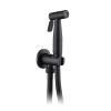 FINLIX Handheld Bidet Sprayer for Toilet, Bathroom Cloth Diaper Sprayer Set with Cold Water, Black Bidet Sprayer Kit with Stainless Steel Shower Hose for Personal Hygiene view 1