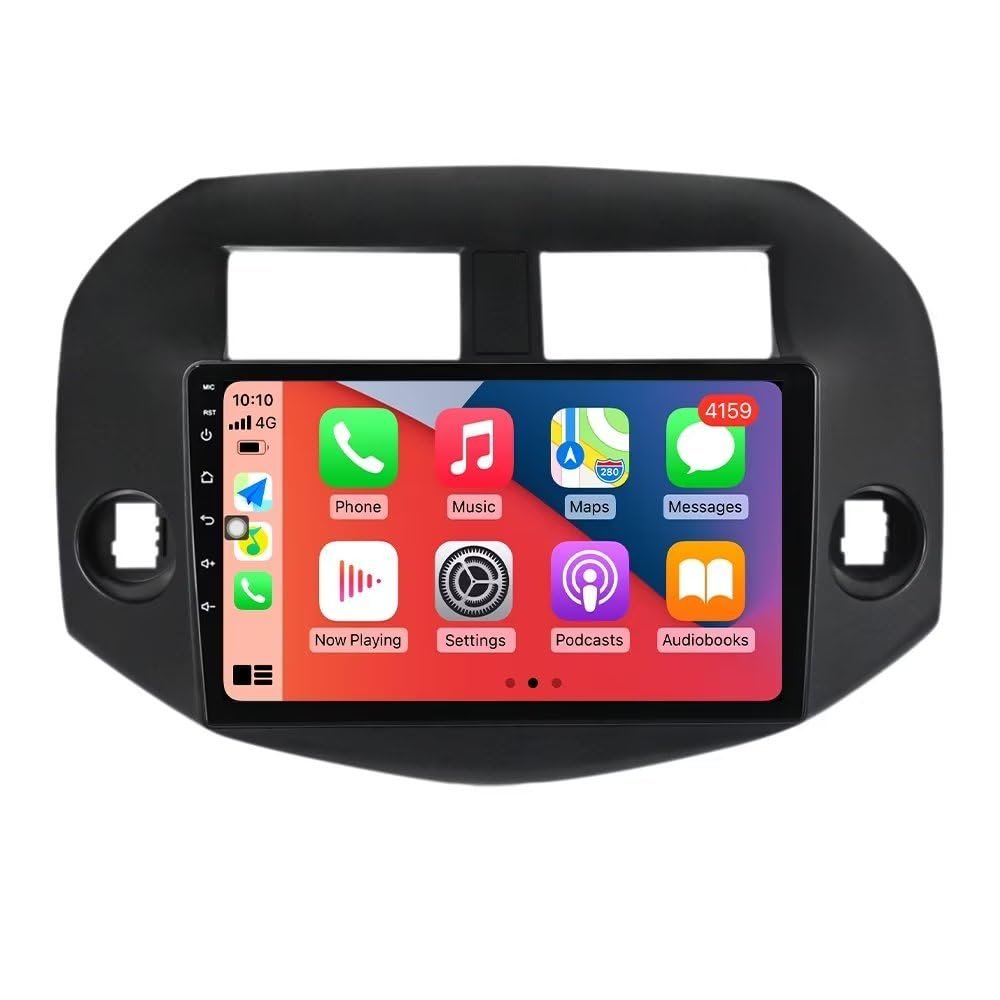 10.1" 2+32GB Android Car Radio for Toyota RAV4 3 XA30 2007 2008 2009 2010 2011 2012 Stereo Dash Kit Built-in Car-Play Android Auto GPS Navigation,Support FM/SWC/Rear View