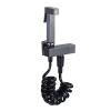 FINLIX Handheld Bidet Sprayer for Toilet, Brass Wall Mounted Bathroom Cloth Diaper Sprayer Set Brushed Gray Single Cold Water Toilet Bidet Sprayer Kit for Personal Hygiene,PVC Hose (Color : PVC Hose) view 1
