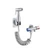 FINLIX Handheld Bidet Toilet Sprayer Bidet Sprayer for Toilet Brass Diaper Bidet Toilet Sprayer 2.2m Hose Dual Control Angle Valve for Bathroom view 1