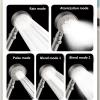 Modern shower set, practical shower set, shower set with hand shower, with rotary thermostat, five-position adjustment, booster spray gun, suitable for bathroom, hotel, pet shop, gym (Color : Gun gra view 3