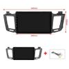 10.1" 2+32GB Android Car Radio for Toyota RAV4 2013 2014 2015 2016 2017 2018 Stereo Dash Kit Built-in Car-Play Android Auto GPS Navigation,Support FM/SWC/Rear View/Cooling Fun view 3