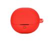 2 Pack DAYJOY Soft Silicone Protective Case Cover Compatible with SoundPEATS Clear Earbuds Protective Skin Sleeve with Key Chain (red+Green) view 2