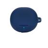 2 Pack DAYJOY Soft Silicone Protective Case Cover Compatible with SoundPEATS Clear Earbuds Protective Skin Sleeve with Key Chain (Black+Blue) view 3