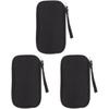 PartyKindom 3pcs Portable Data Cable Organizer Bag Storage Pouch for Earphones Usbs and Accessories Creative Design for Travel and Home Use view 1
