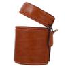 PartyKindom Professional Camera Lens Pouch Compact Lens Storage Case for Dslr Mirrorless Cameras Shockproof Protection for Lenses and Accessories Stylish Design Brown view 1