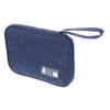 PartyKindom Electronics Organizer Travel Cable Case Digital Accessories Bag with Design for Headphones Chargers and Cords Durable Portable Storage for Travel Navy Blue view 1