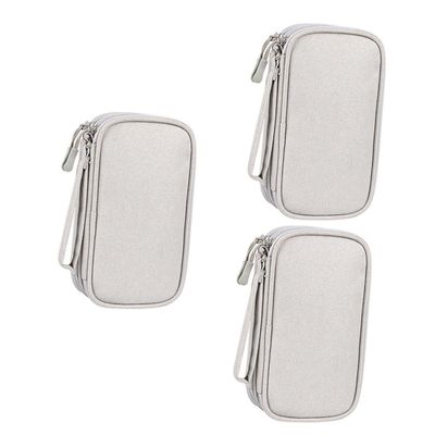 Gatuida 3pcs Electronic Organizer Case for Travel Compact Storage Bag for Earphones Cables and Accessories Lightweight and Portable Design High Elastic and Mesh Pocket