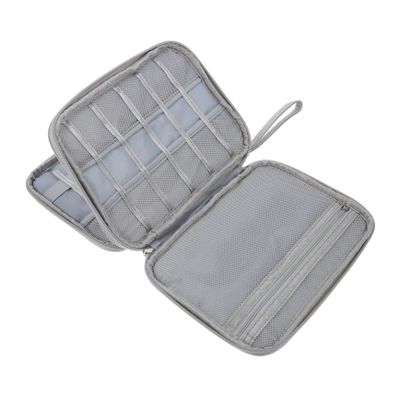 Gatuida Cord Organizer Double Layers Electronics Case Electronic Organizer for Cables Data Cables Earphones and Portable Hard Drives Storage for Travel and Home