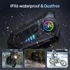 SUOOKC Motorcycle Bluetooth Headset Speaker Skiing Earphone Waterproof Bluetooth Helmet Headset with Noise Cancellation Ultra-Thin Wireless Bluetooth Headphones for All Helmets view 4
